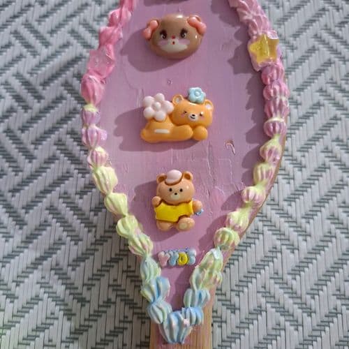 Bear Charm Hairbrush