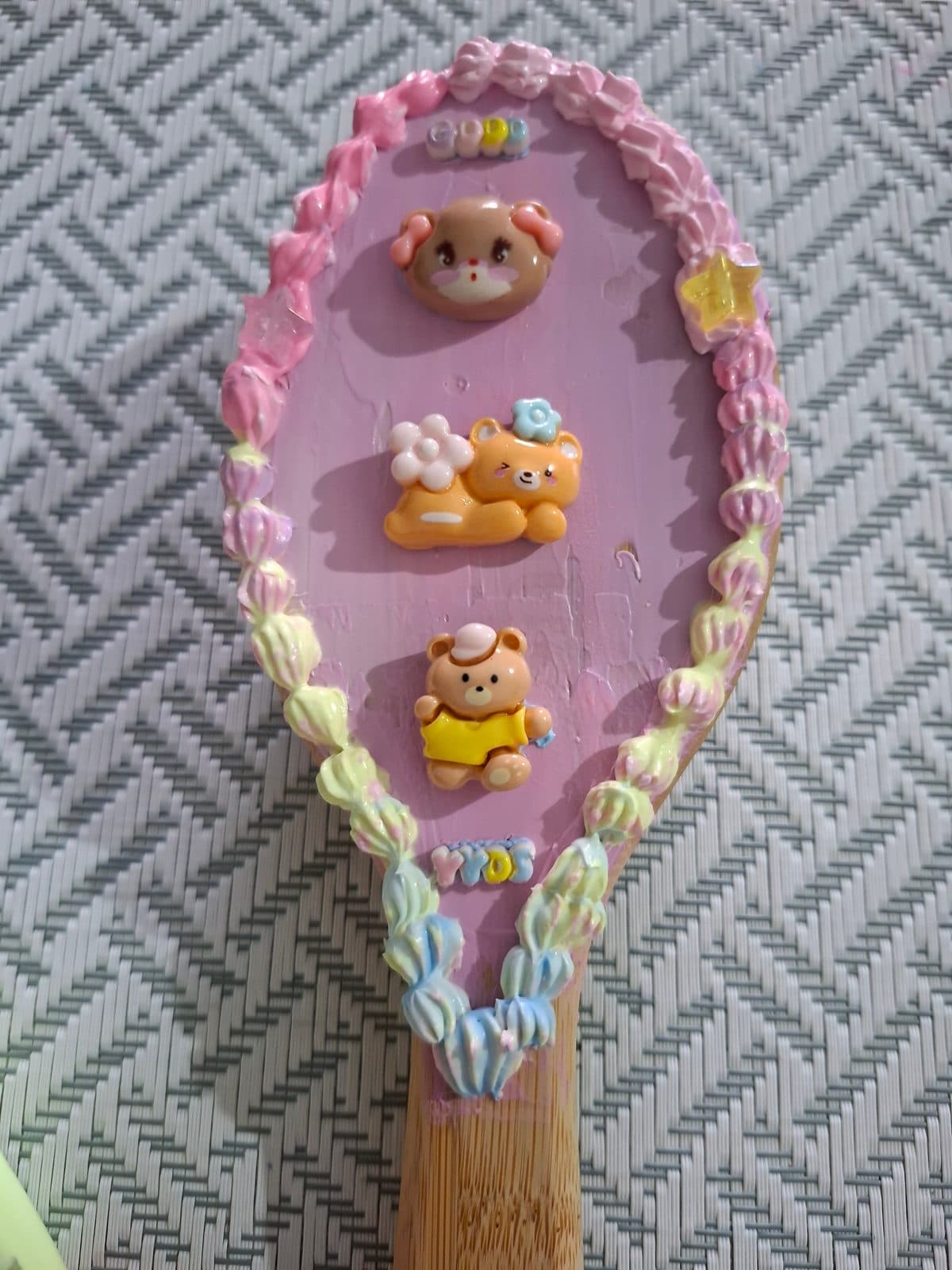 Bear Charm Hairbrush