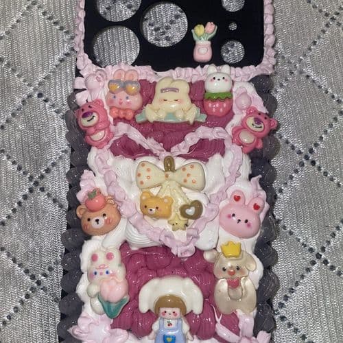 Pink Bow Figures Case