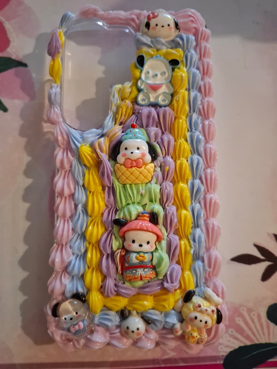 Pastel carousel-themed decoden phone case