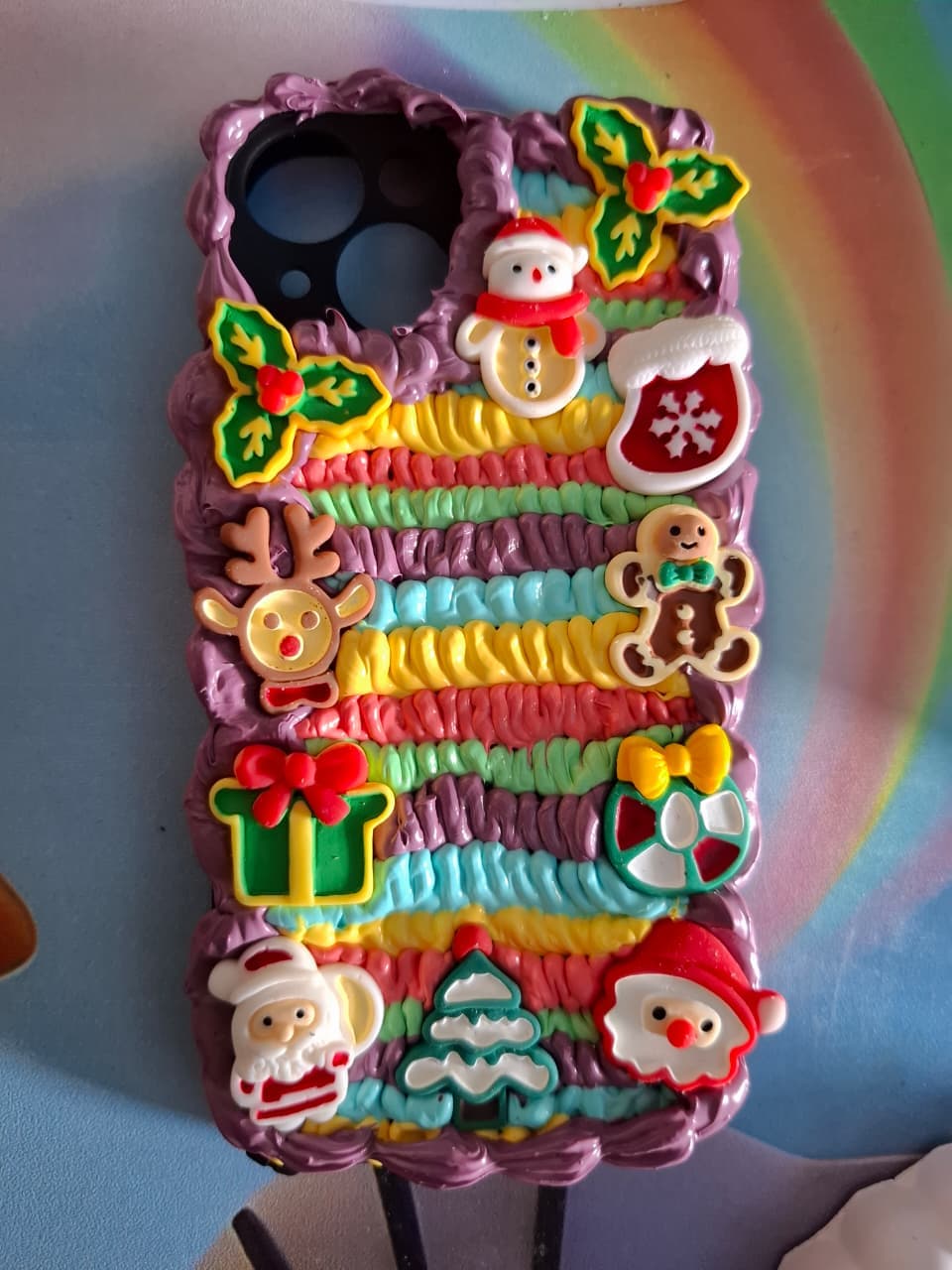 Christmas sparkle decoden phone case