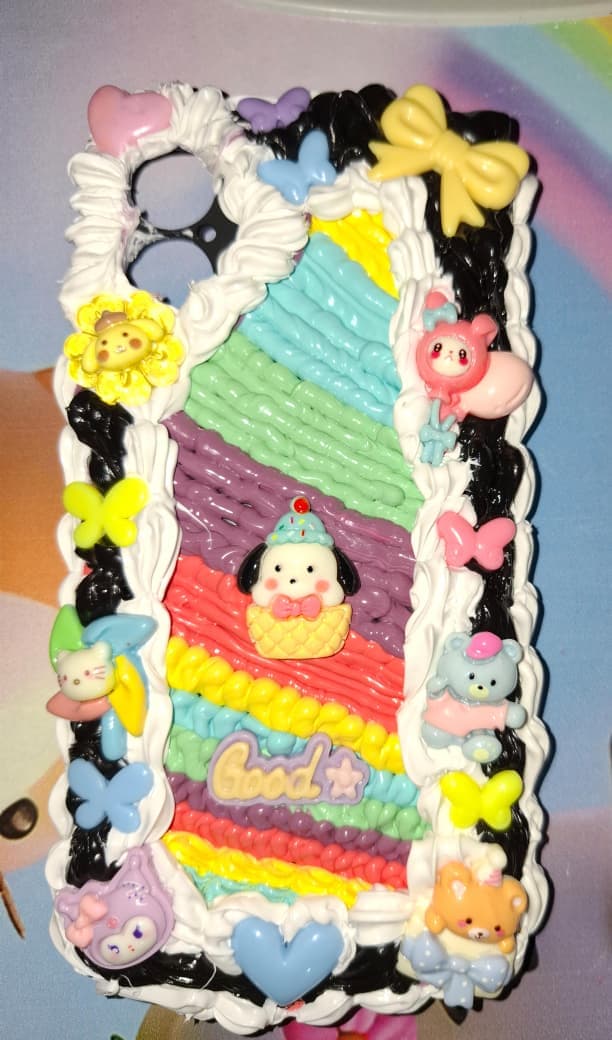 Rainbow noir decoden phone case